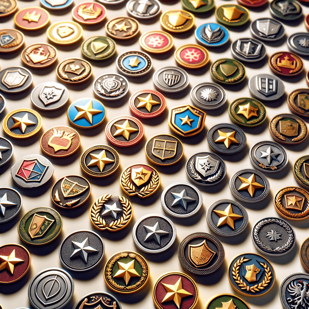 Create display of several gamification badges